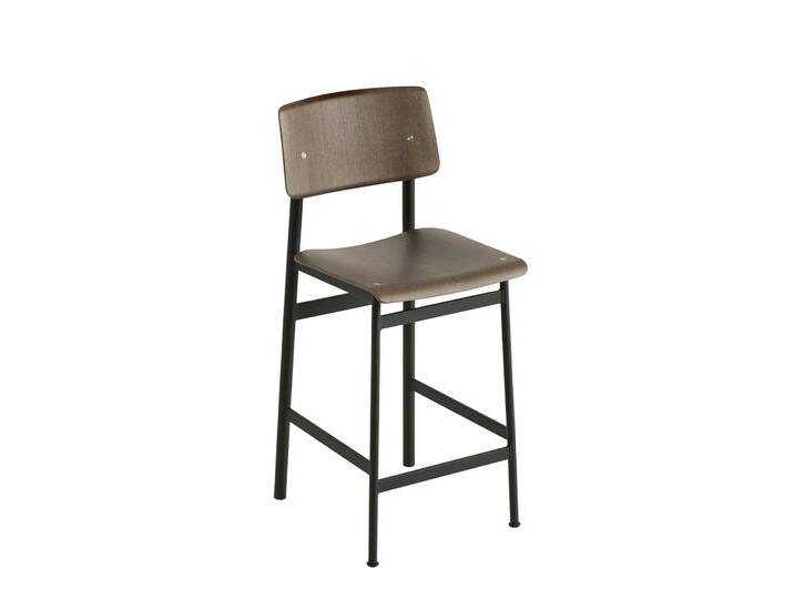 Muuto Loft Barhocker, höhe 65 cm, eiche dunkel gebeizt / schwarz Muuto Loft Barhocker, höhe 65 cm, eiche dunkel gebeizt / schwarz von Muuto