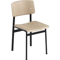 Muuto - Loft Chair, schwarz/ eiche von Muuto