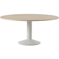 Muuto - Midst Esstisch, Ø 160 cm, Eiche geölt / grau von Muuto