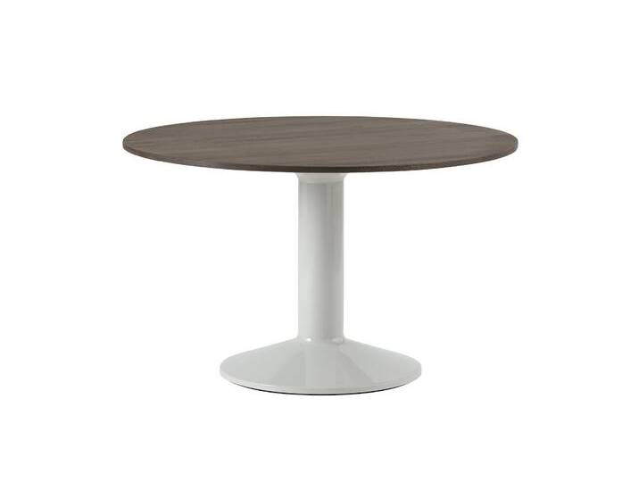 Muuto Midst Tisch, Ø 120 cm, eiche dunkel geölt / grau von Muuto
