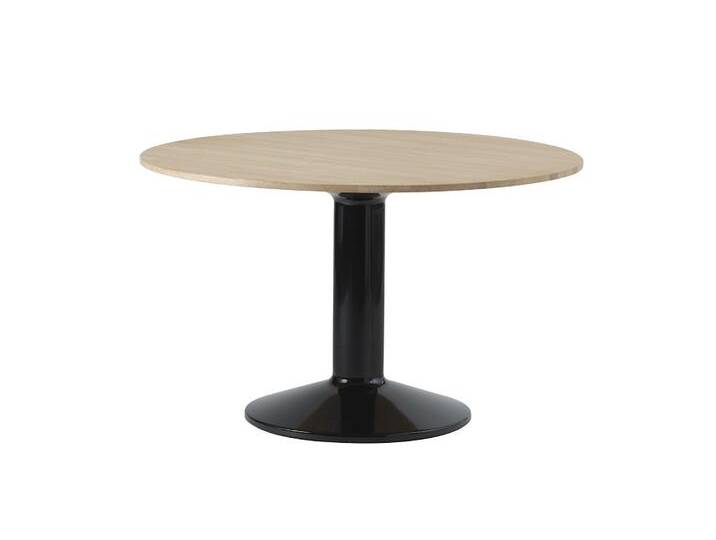 Muuto Midst Tisch, Ø 120 cm, eiche geölt / schwarz von Muuto