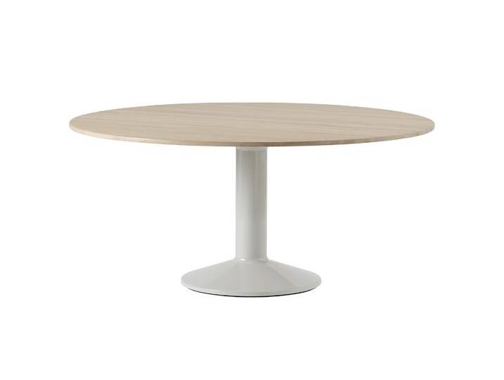 Muuto Midst Tisch, Ø 160 cm, eiche geölt / grau von Muuto