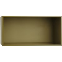 Muuto - Mini Stacked System Regalmodul, large / braungrün von Muuto