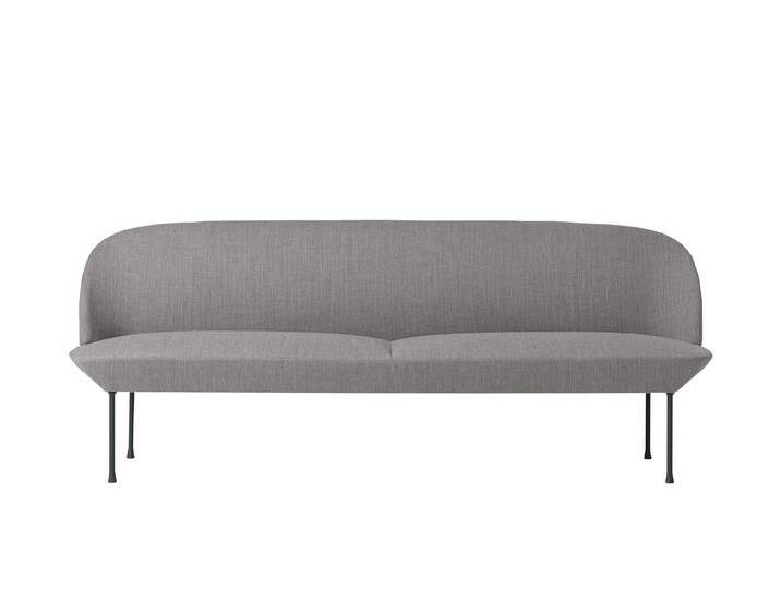 Muuto Oslo Sofa 3-Sitzer, fiord 151 / schwarz von Muuto