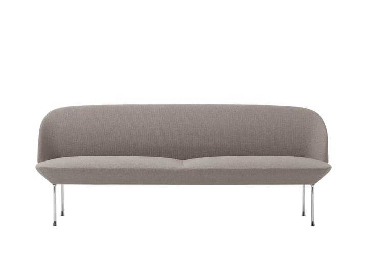 Muuto Oslo Sofa 3-Sitzer, ocean 32 / chrom von Muuto