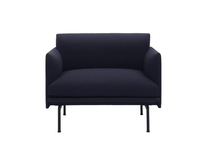 Muuto Outline Chair, remix 196 / schwarz von Muuto
