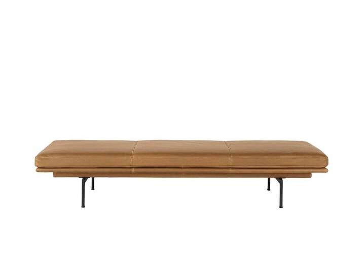 Muuto Outline Daybed, refine leder cognac / schwarz Muuto Outline Daybed, refine leder cognac / schwarz von Muuto
