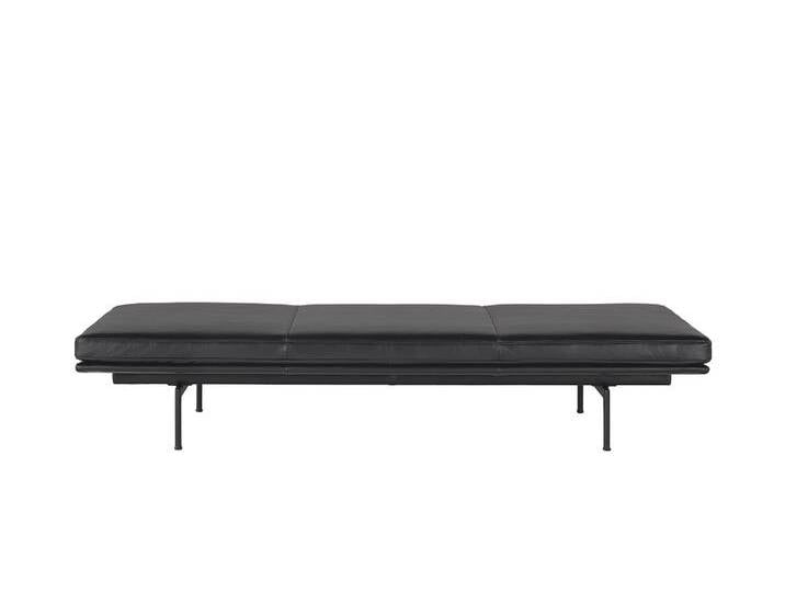 Muuto Outline Daybed, refine leder schwarz / schwarz Muuto Outline Daybed, refine leder schwarz / schwarz von Muuto