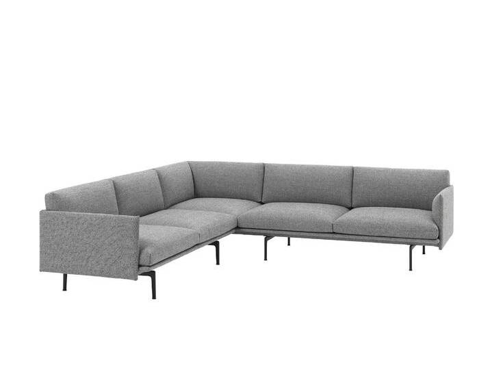 Muuto Outline Ecksofa, hallingdal 166 / schwarz Muuto Outline Ecksofa, hallingdal 166 / schwarz von Muuto