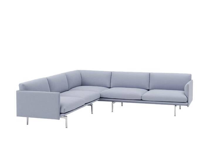 Muuto Outline Ecksofa, vidar 723 / polished aluminium Muuto Outline Ecksofa, vidar 723 / polished aluminium von Muuto