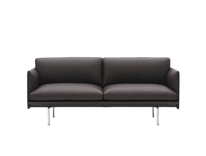 Muuto Outline Sofa 2-Sitzer, easy leder root / polished aluminium Muuto Outline Sofa 2-Sitzer, easy leder root / polished aluminium von Muuto