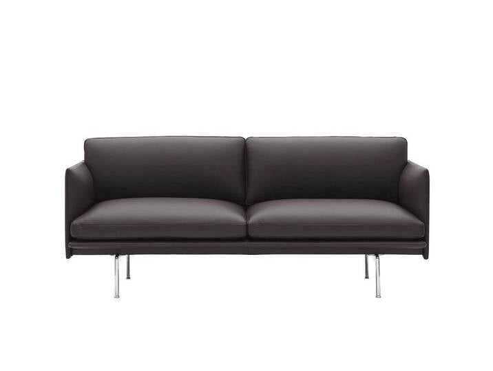 Muuto Outline Sofa 2-Sitzer, easy leder root / polished aluminium Muuto Outline Sofa 2-Sitzer, easy leder root / polished aluminium von Muuto