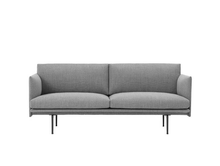 Muuto Outline Sofa 2-Sitzer, fiord 151 / schwarz Muuto Outline Sofa 2-Sitzer, fiord 151 / schwarz von Muuto