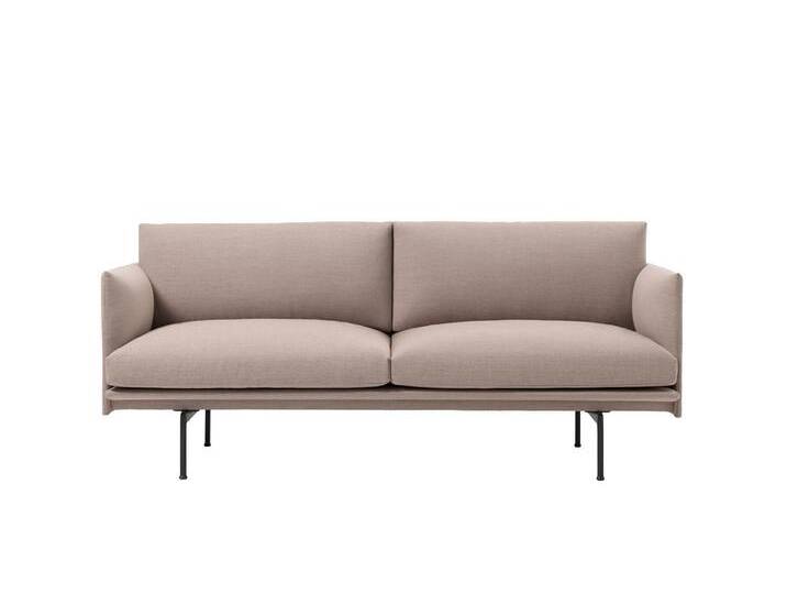 Muuto Outline Sofa 2-Sitzer, fiord 551 / schwarz Muuto Outline Sofa 2-Sitzer, fiord 551 / schwarz von Muuto