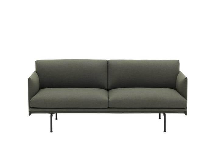 Muuto Outline Sofa 2-Sitzer, fiord 961 / schwarz Muuto Outline Sofa 2-Sitzer, fiord 961 / schwarz von Muuto
