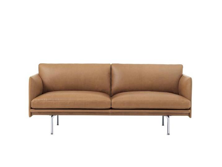 Muuto Outline Sofa 2-Sitzer, refine leder cognac / polished aluminium Muuto Outline Sofa 2-Sitzer, refine leder cognac / polished aluminium von Muuto