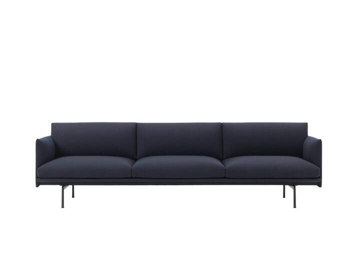 Muuto Outline Sofa 3,5-Sitzer, vidar 554 / schwarz Muuto Outline Sofa 3,5-Sitzer, vidar 554 / schwarz von Muuto