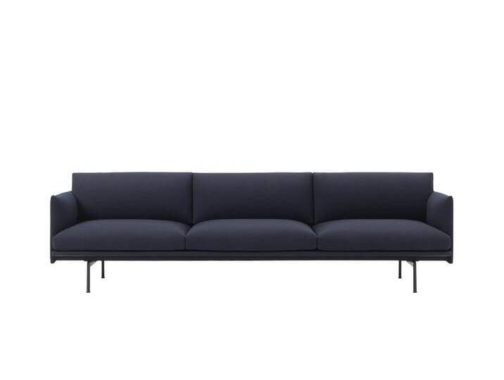 Muuto Outline Sofa 3,5-Sitzer, vidar 554 / schwarz Muuto Outline Sofa 3,5-Sitzer, vidar 554 / schwarz von Muuto