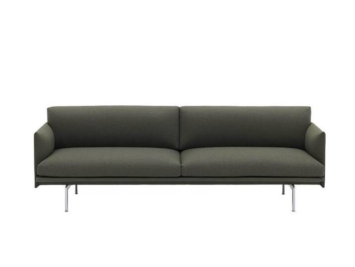 Muuto Outline Sofa 3-Sitzer, fiord 961 / polished aluminium Muuto Outline Sofa 3-Sitzer, fiord 961 / polished aluminium von Muuto