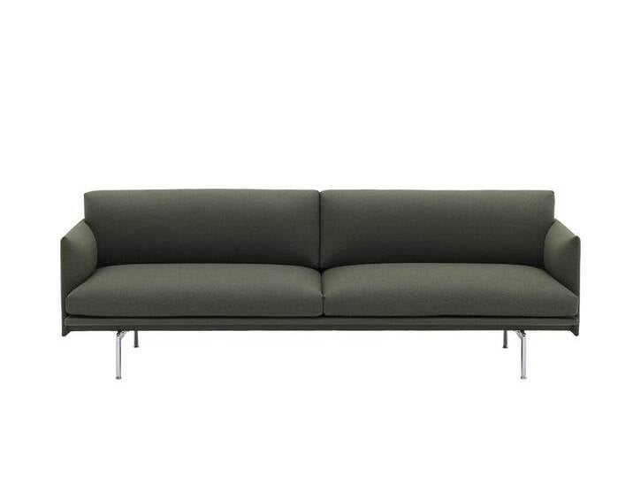 Muuto Outline Sofa 3-Sitzer, fiord 961 / polished aluminium Muuto Outline Sofa 3-Sitzer, fiord 961 / polished aluminium von Muuto