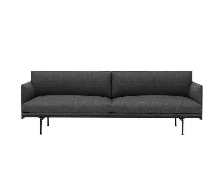 Muuto Outline Sofa 3-Sitzer, remix 163 / schwarz Muuto Outline Sofa 3-Sitzer, remix 163 / schwarz von Muuto