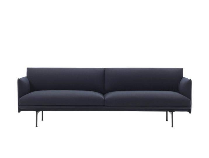 Muuto Outline Sofa 3-Sitzer, vidar 554 / schwarz Muuto Outline Sofa 3-Sitzer, vidar 554 / schwarz von Muuto