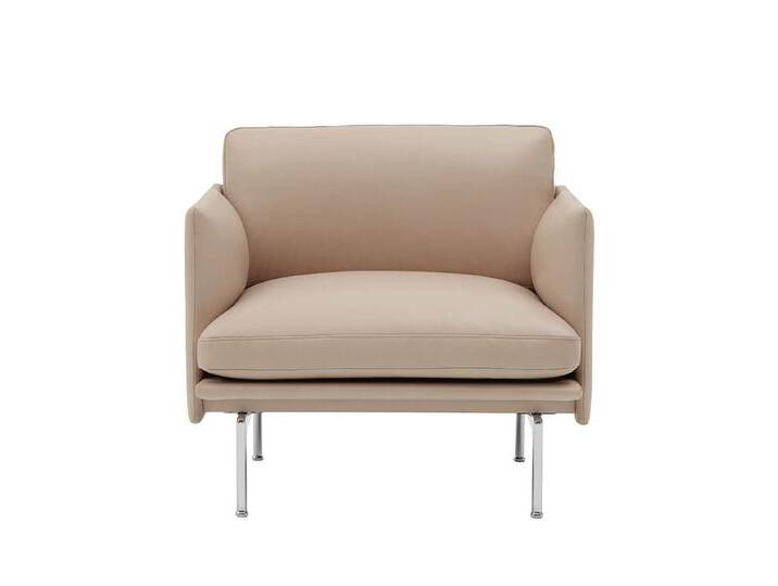 Muuto Outline Studio Chair, refine leder beige / polished aluminium Muuto Outline Studio Chair, refine leder beige / polished aluminium von Muuto