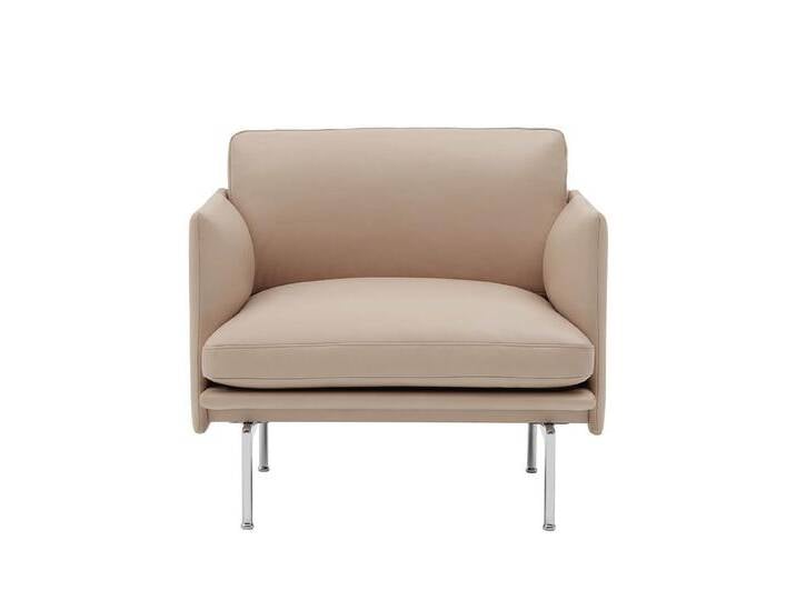 Muuto Outline Studio Chair, refine leder beige / polished aluminium Muuto Outline Studio Chair, refine leder beige / polished aluminium von Muuto