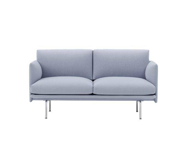 Muuto Outline Studio Sofa 140 cm, vidar 723 / polished aluminium Muuto Outline Studio Sofa 140 cm, vidar 723 / polished aluminium von Muuto