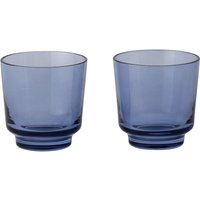 Muuto - Raise Trinkglas 20 cl, dunkelblau (2er-Set) von Muuto