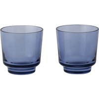 Muuto - Raise Trinkglas 20 cl, dunkelblau (2er-Set) von Muuto