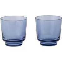 Muuto - Raise Trinkglas 20 cl, indigo (2er-Set) von Muuto