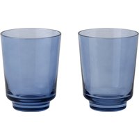 Muuto - Raise Trinkglas 30 cl, dunkelblau (2er-Set) von Muuto