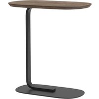 Muuto - Relate Side Table, H 60,5 cm, Eiche geräuchert / schwarz von Muuto