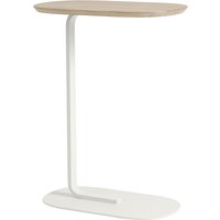 Muuto - Relate Side Table, H 73,5 cm, Eiche / off-white von Muuto