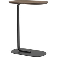 Muuto - Relate Side Table, H 73,5 cm, Eiche geräuchert / schwarz von Muuto