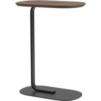 Muuto - Relate Side Table, H 73,5 cm, Eiche geräuchert / schwarz von Muuto