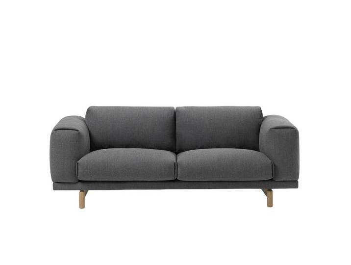 Muuto Rest Sofa 2-Sitzer, fiord 171 / eiche natur Muuto Rest Sofa 2-Sitzer, fiord 171 / eiche natur von Muuto