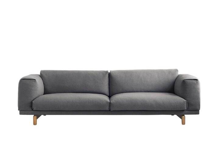 Muuto Rest Sofa 3-Sitzer, hallingdal 153 / eiche natur Muuto Rest Sofa 3-Sitzer, hallingdal 153 / eiche natur von Muuto