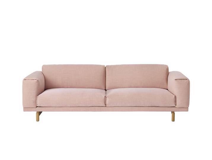 Muuto Rest Sofa 3-Sitzer, steelcut trio 515 / eiche natur Muuto Rest Sofa 3-Sitzer, steelcut trio 515 / eiche natur von Muuto