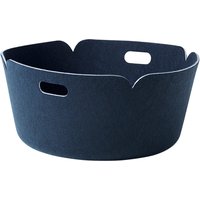 Muuto - Restore Runder Aufbewahrungskorb, midnight blue von Muuto