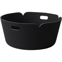 Muuto - Restore Runder Aufbewahrungskorb, schwarz von Muuto