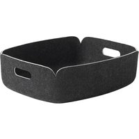 Muuto - Restore Tablett 40 x 31 cm, black melange von Muuto