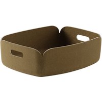 Muuto - Restore Tablett 40 x 31 cm, braun-grün von Muuto