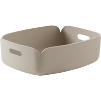 Muuto - Restore Tablett 40 x 31 cm, sand von Muuto