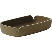 Muuto - Restore Tablett 28 x 15,5 cm, braun-grün von Muuto