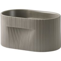 Muuto - Ridge Blumentopf, H 13 cm, taupe von Muuto