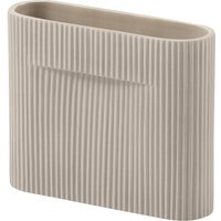 Muuto - Ridge Vase, H 16,5 cm, beige von Muuto