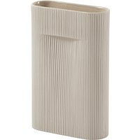 Muuto - Ridge Vase, H 35 cm, beige von Muuto