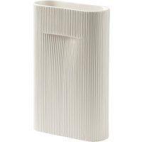 Muuto - Ridge Vase H 35 cm, off-white von Muuto